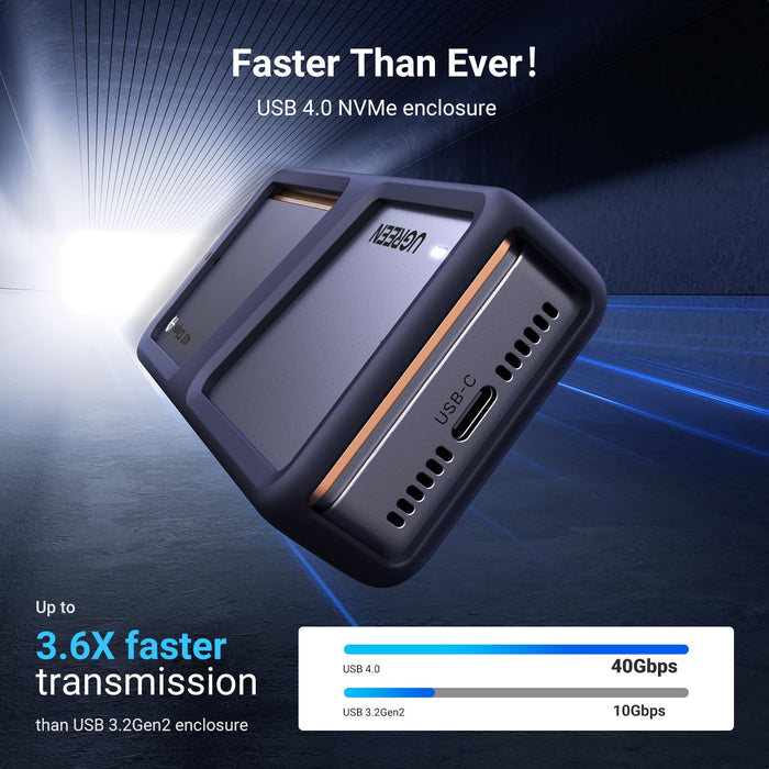 UGREEN 40Gbps M.2 NVMe Enclosure with Cooling Fan - UGREEN EU