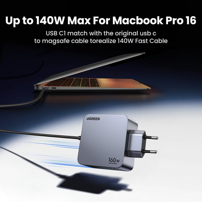 Nexode Pro 160W 4-Port GaN Mini Fast Charger - UGREEN