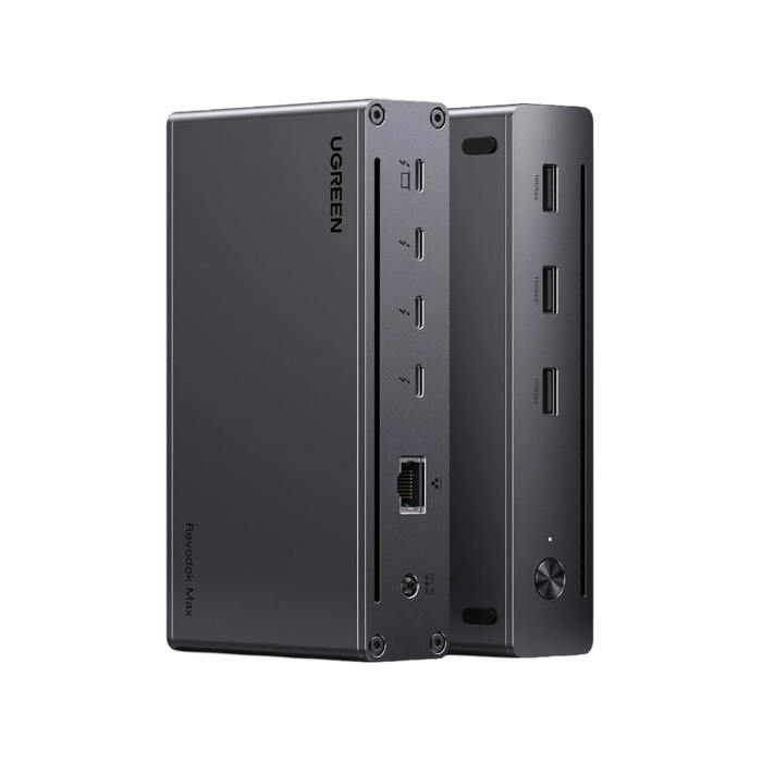 UGREEN Revodok Max 208 Thunderbolt 4 Dock 40Gbps 8-in-1 Docking Station 3*Thunderbolt 4 (Dual 4K@60Hz, Single 8K Display), 85W Aufladen für Laptop, Gigabit Ethernet - UGREEN