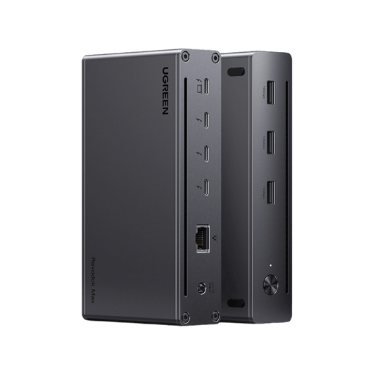 UGREEN Revodok Max 208 Thunderbolt 4 Dock 40Gbps 8-in-1 Docking Station 3*Thunderbolt 4 (Dual 4K@60Hz, Single 8K Display), 85W Aufladen für Laptop, Gigabit Ethernet - UGREEN