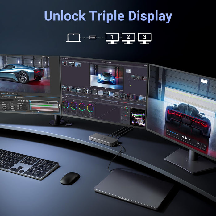 Ugreen Revodok Pro 313 13-in-1 Triple Display Docking Station - UGREEN