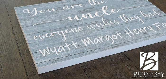 You Are The Uncle Everyone Wishes They Had Sign