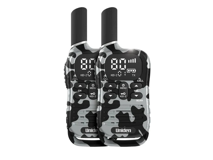 Uniden UH45-2 Max UHF Handheld Radios 80 Channels Twin Pack | Camouflage Grey