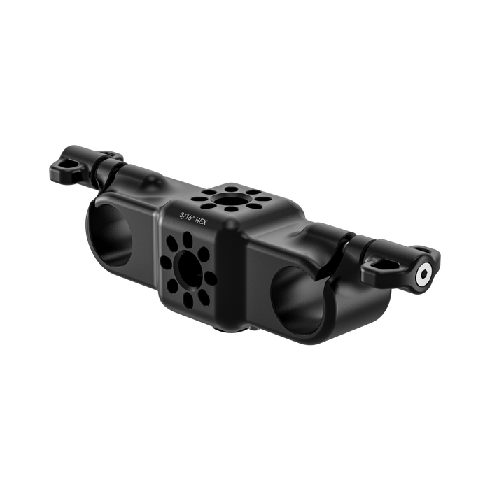 universal bolt on dual rod clamp front angle