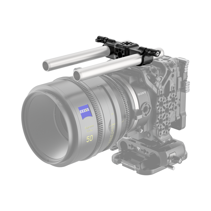 universal bolt on dual rod clamp on sony camera