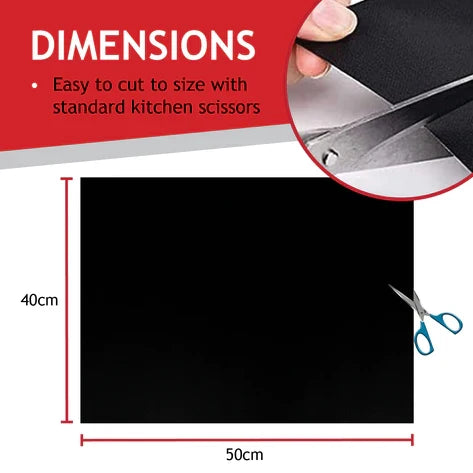 Universal Heavy-Duty Oven Liner Base and BBQ Liner Teflon