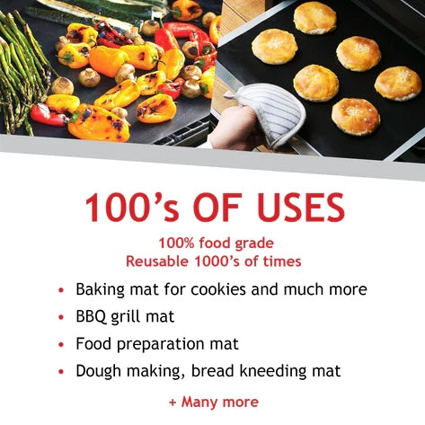 Universal Heavy-Duty Oven Liner Base and BBQ Liner Teflon