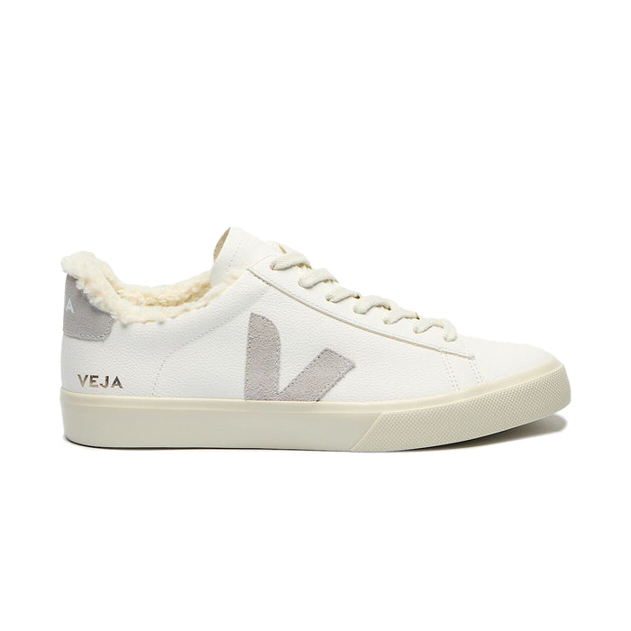 Veja Campo Winter Sneakers CAMPO FURED LEATHER WHITE LIGHT GREY