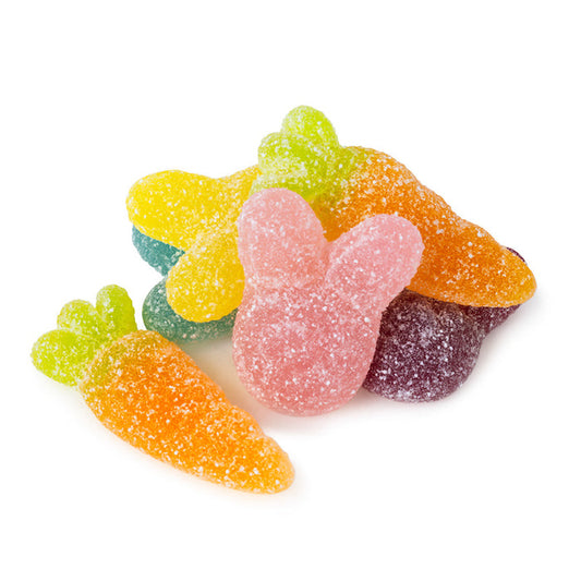 Vidal Sour Rabbits and Carrots Gummy Candy - 2.2 LB
