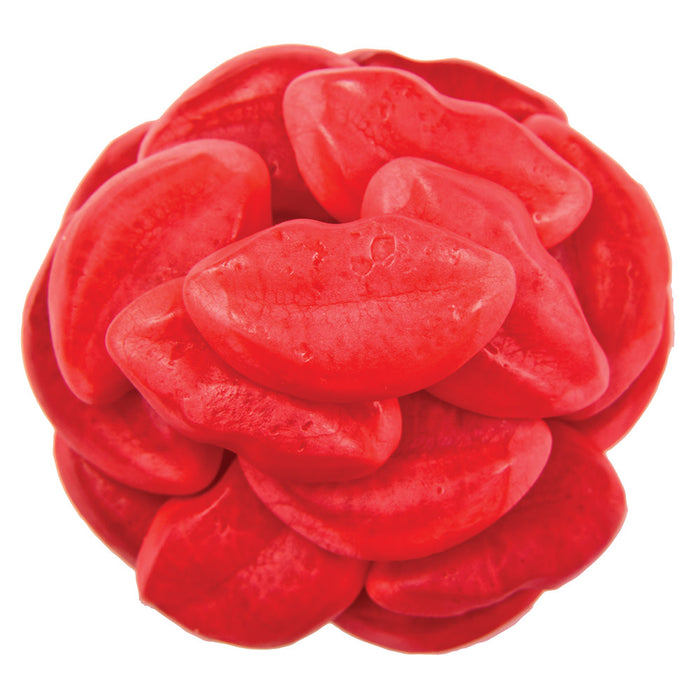 Vidal Strawberry Filled Puffy Lips Gummy Candy - 2 LB