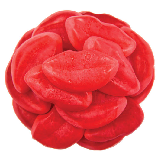 Vidal Strawberry Filled Puffy Lips Gummy Candy - 2 LB