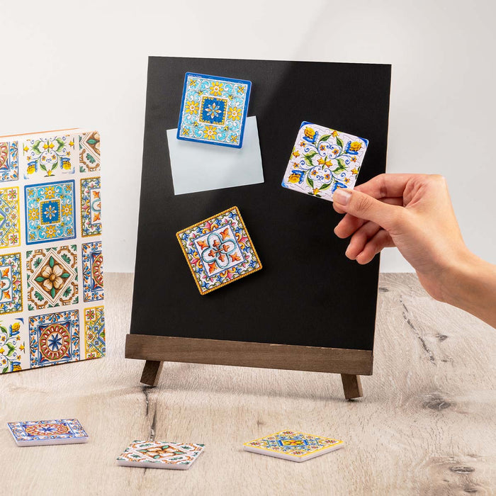 Traditional tile patterns transform into tiny magnets—decorate your life with the charm of vintage tiles! You’ll Always Get There with PieceRelax.