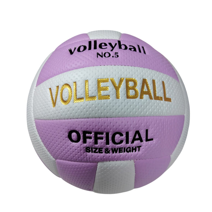 Volley Ball size 5 Pastel white