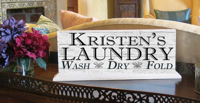 Wash Dry Fold Laundry Decoration Sign Home Decor - Broad Bay Personalized Gifts Shipped Fast