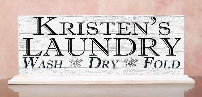 Wash Dry Fold Laundry Decoration Sign Home Decor - Broad Bay Personalized Gifts Shipped Fast