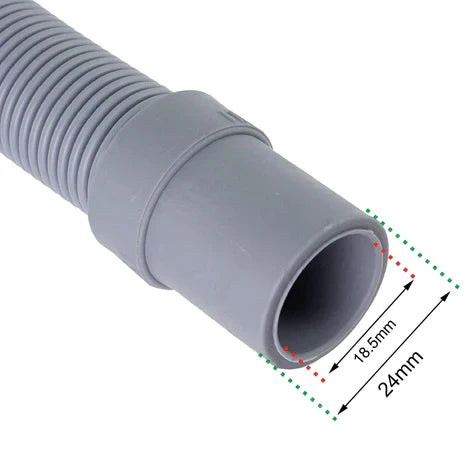 Water Fill Pipe & Drain Hose Extension Kit for All Washing Machines | Dishwashers (2.5m, 18mm / 22mm)