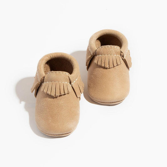 Weathered Brown Moccasins Soft Soles
