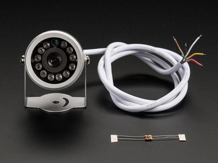 Weatherproof TTL Serial JPEG Camera with NTSC Video and IR LEDs by The Pi Hut - The Pi Hut
