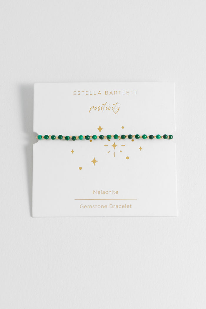 Wellness Malachite Gemstone Amelia Bracelet