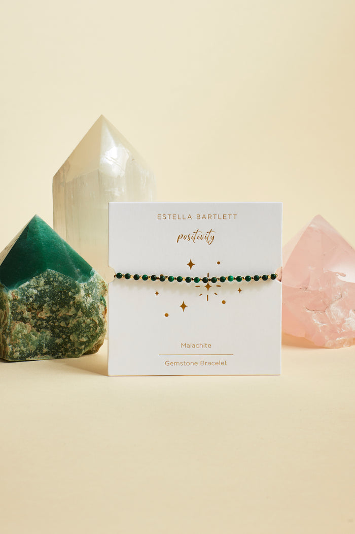 Wellness Malachite Gemstone Amelia Bracelet