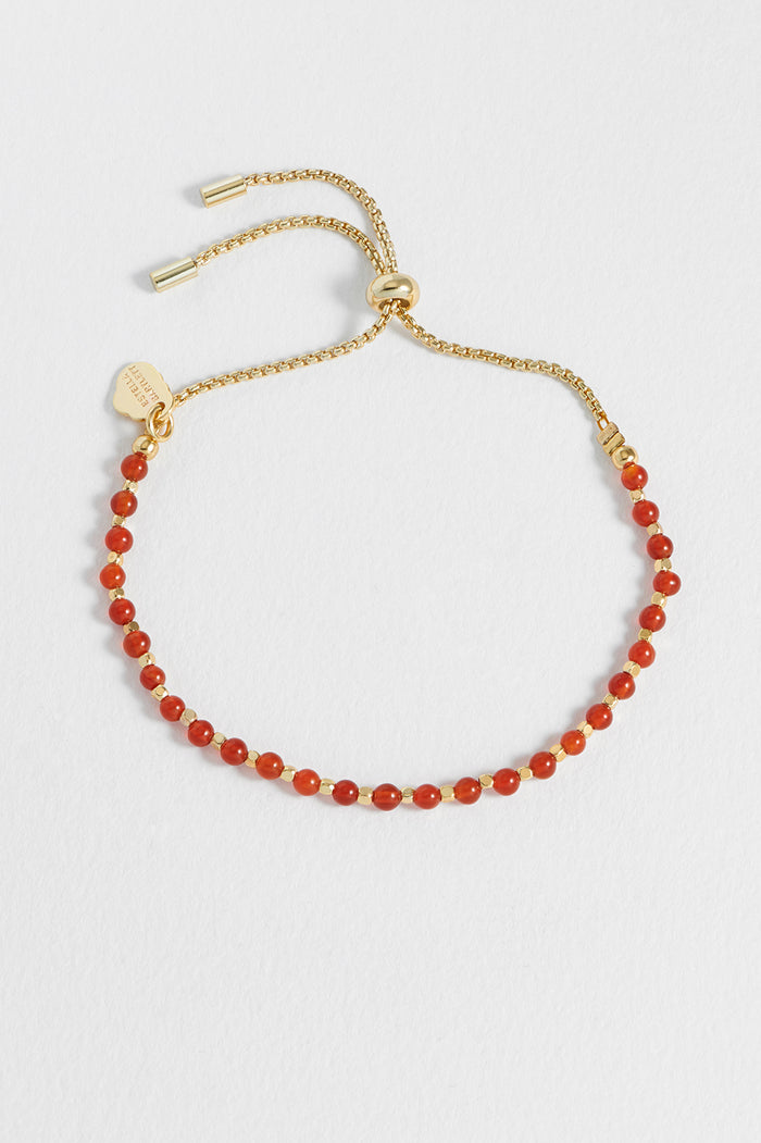 Wellness Red Agate Gemstone Amelia Bracelet