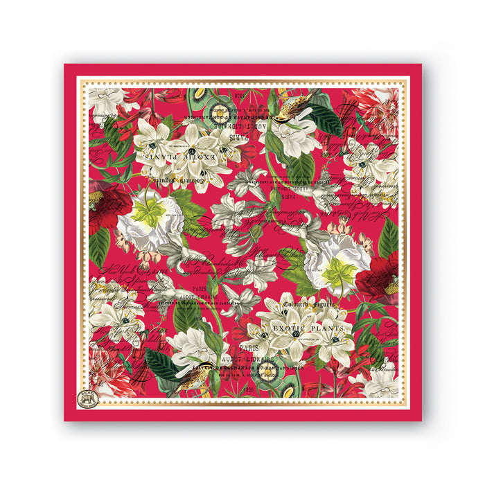 White Christmas Paper Beverage Napkins