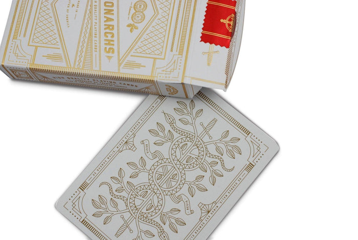 White Monarchs Limited Ed. Playing Cards by Theory11