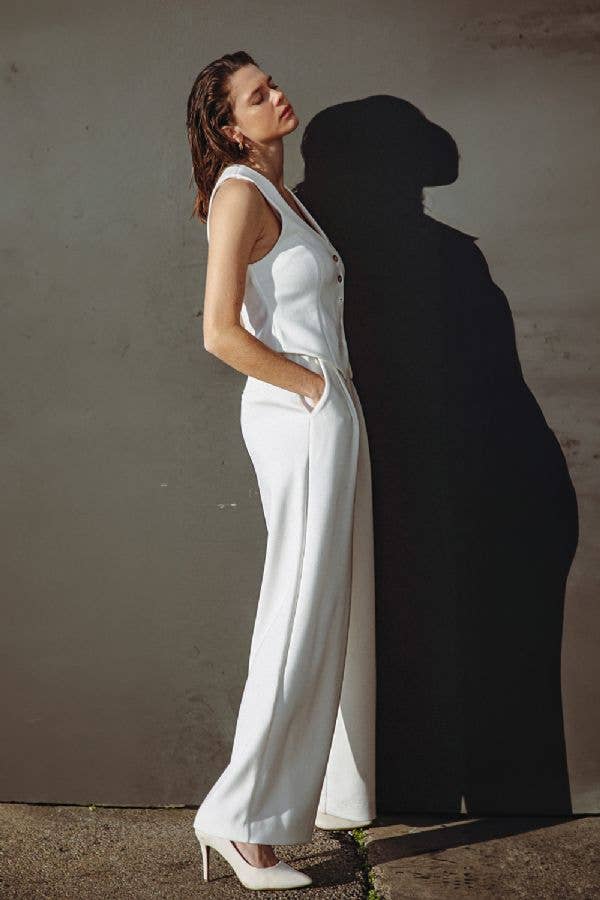 Wide Leg Knit Trouser