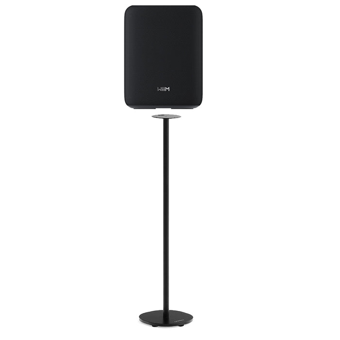 WiiM Sound Lite Wireless Smart Speaker with WiiM NorStone Floor Stand (Single) - Black Black