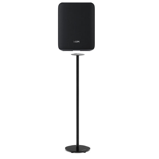 WiiM Sound Lite Wireless Smart Speaker with WiiM NorStone Floor Stand (Single) - Black Black