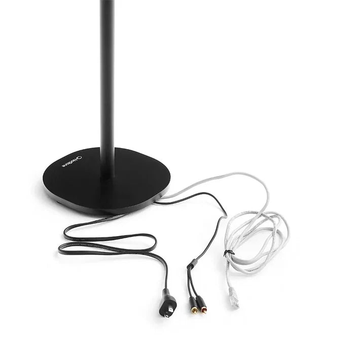 WiiM Sound Lite Wireless Smart Speaker with WiiM NorStone Floor Stand (Single) - Black Black
