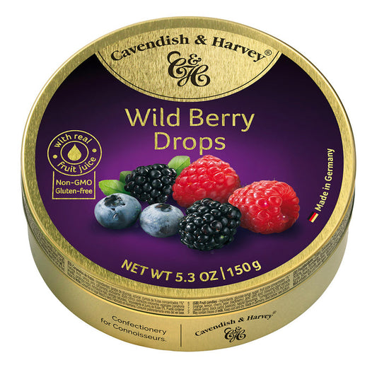 Wild Berry Fruit Cavendish & Harvey Drops - 12ct Tins