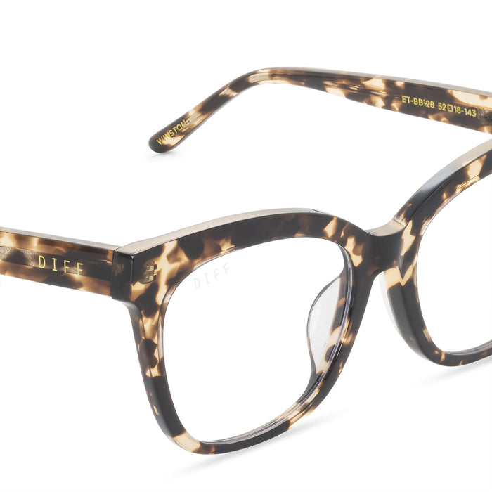 WINSTON - ESPRESSO TORTOISE + BLUE LIGHT TECHNOLOGY detail