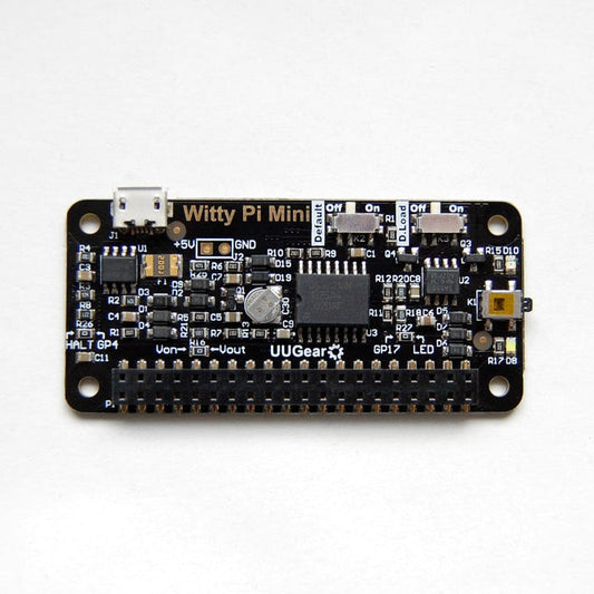 WittyPi Mini - RTC + Power Management for Raspberry Pi [Discontinued] by UUGear - The Pi Hut
