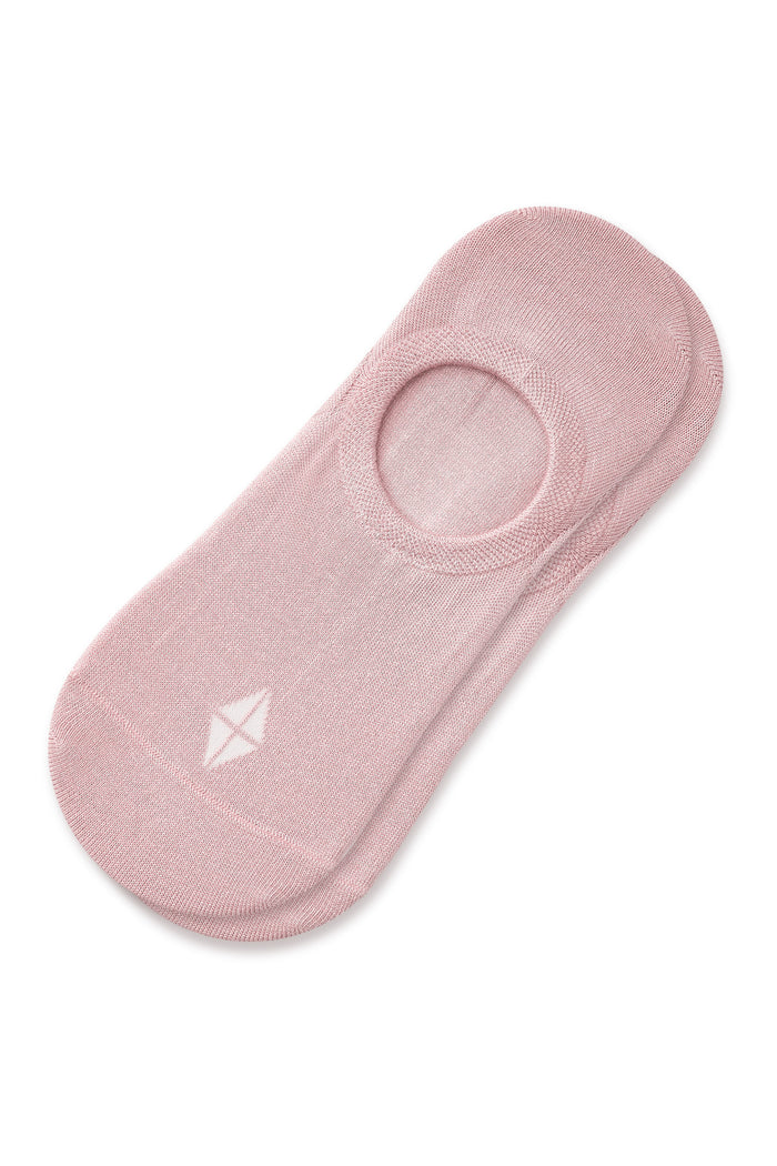 Women's No Show Socks 3-Pack in  Blush laying flat on a white background.