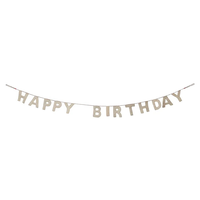 Wool Felt "Happy Birthday" Garland
