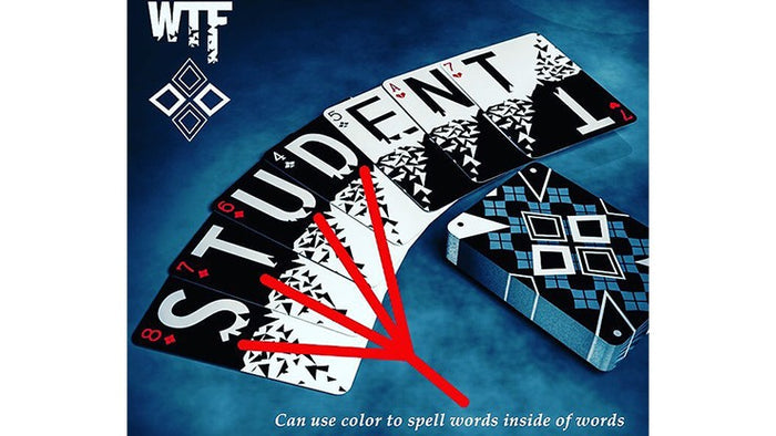 WTF Cardistry Spelling Playing Cards by De'vo