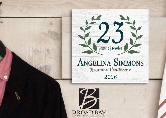 Years of Service Award Plaque - Personalized Employee Recognition Gift