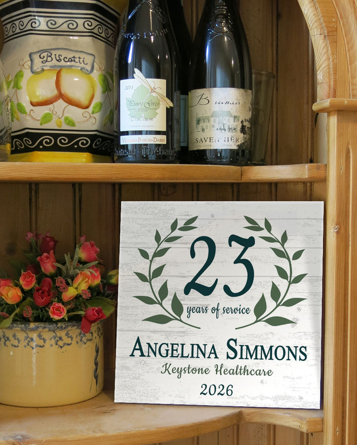 Years of Service Award Plaque - Personalized Employee Recognition Gift