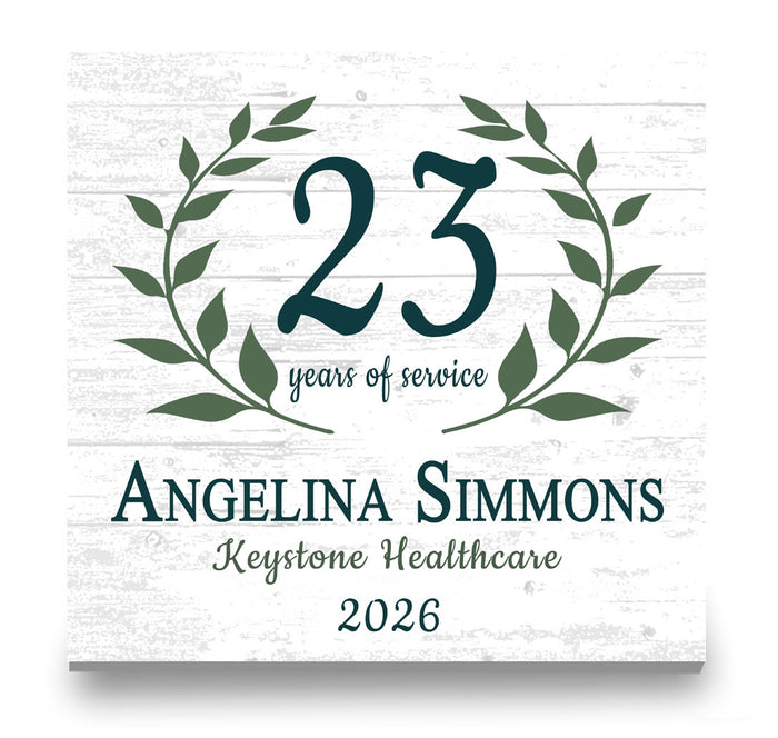 Years of Service Award Plaque - Personalized Employee Recognition Gift
