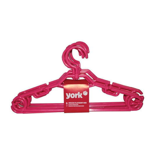 York Plastic Hanger Hook 6pc