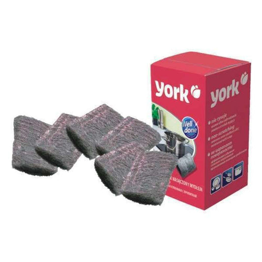York Steel Wool Soap 6pc
