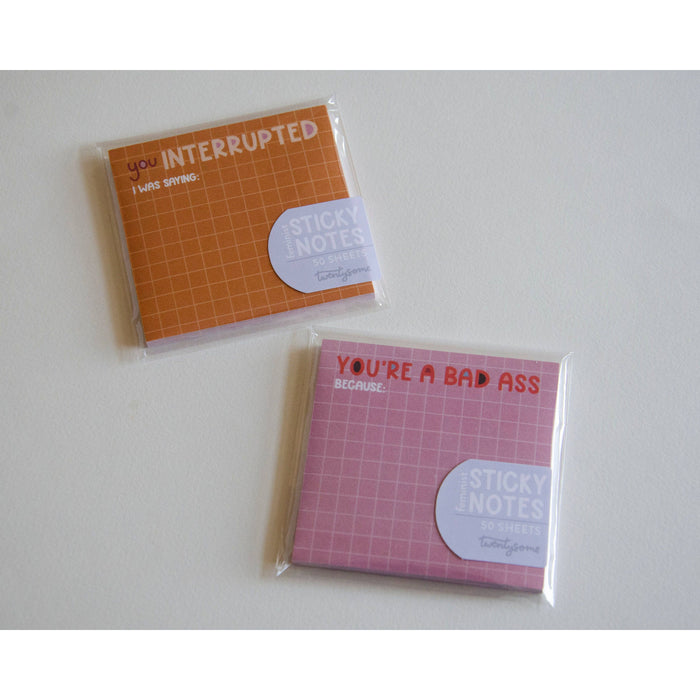 You Interrupted Feminist Mansplainer Sticky Notes