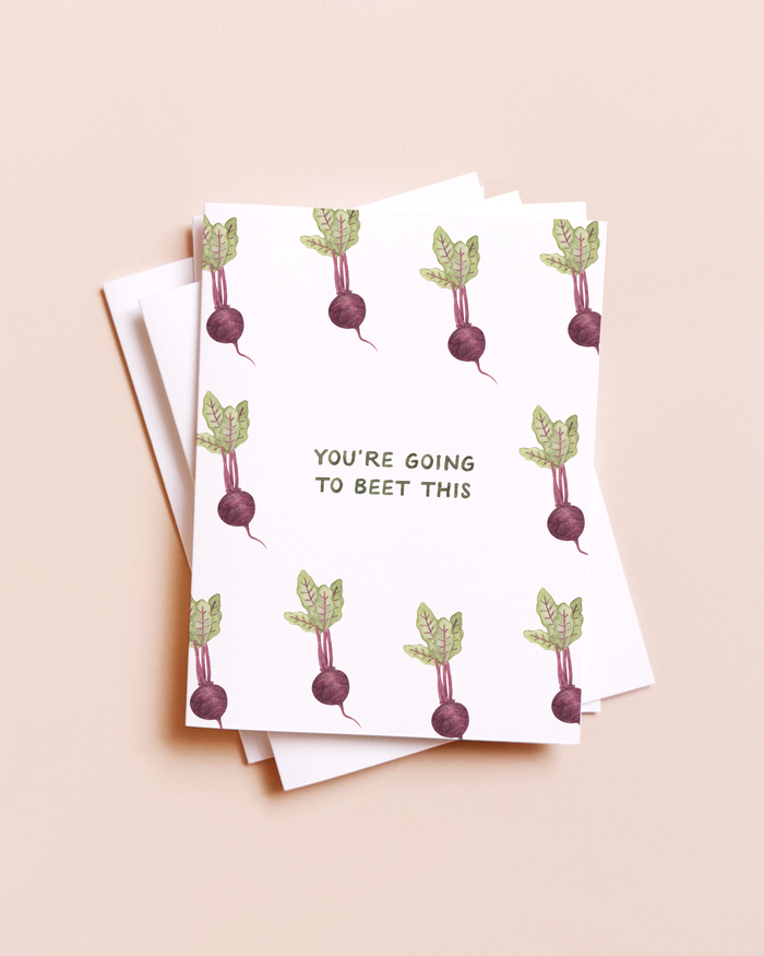 You're Going to Beet This — Food Pun Sympathy / Support Card