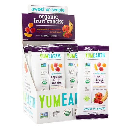 YumEarth Organic Fruit Snacks Candy - 12 Count