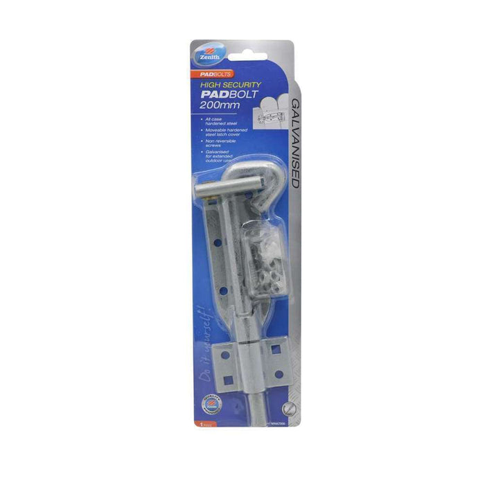 Zenith Padbolt High Security 200mm
