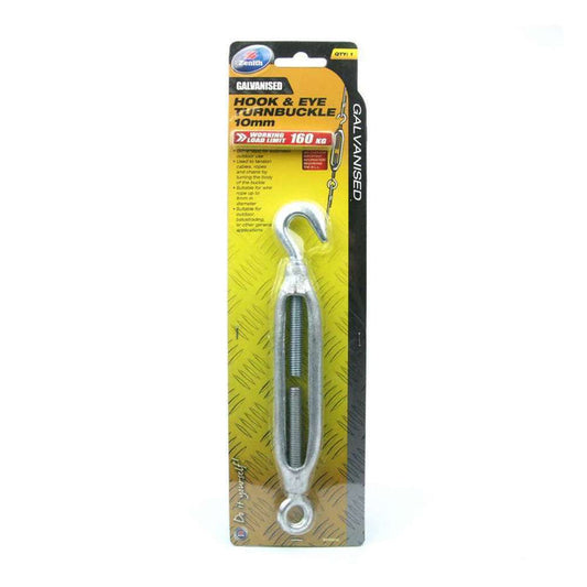 Zenith Turnbuckle 10mm Hook & Eye Galv